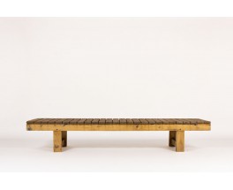 Coffee table large model in pine 1950