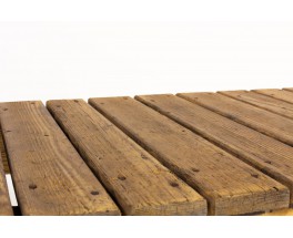 Coffee table large model in pine 1950