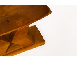 Tabouret en bois design africian 1950