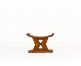 Stool in wood African design 1950