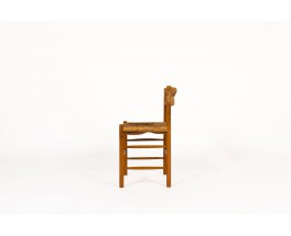 Chairs model Dordogne in ash edition Sentou 1950 set of 6