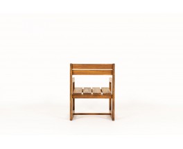 Fauteuil André Sornay pin teinté 1960