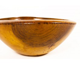 Wood bowl with Moroccan design 1950