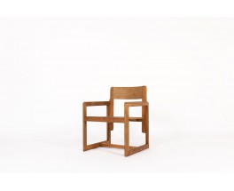 Fauteuil André Sornay en pin 1960