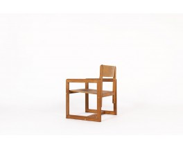 Fauteuil André Sornay en pin 1960