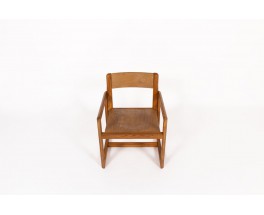 Fauteuil André Sornay en pin 1960