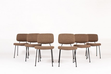 Pierre Paulin chairs model CM196 edition Thonet 1950 set of 6