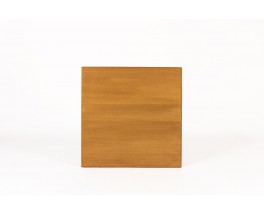 Andre Sornay square coffee table in tinted beech and laminate top 1960