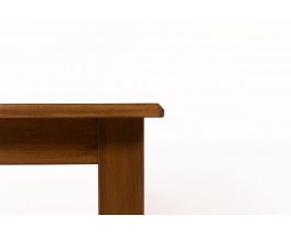 Andre Sornay square coffee table in tinted beech and laminate top 1960