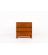 Chest of drawers in oak and brass Art Deco design 1930