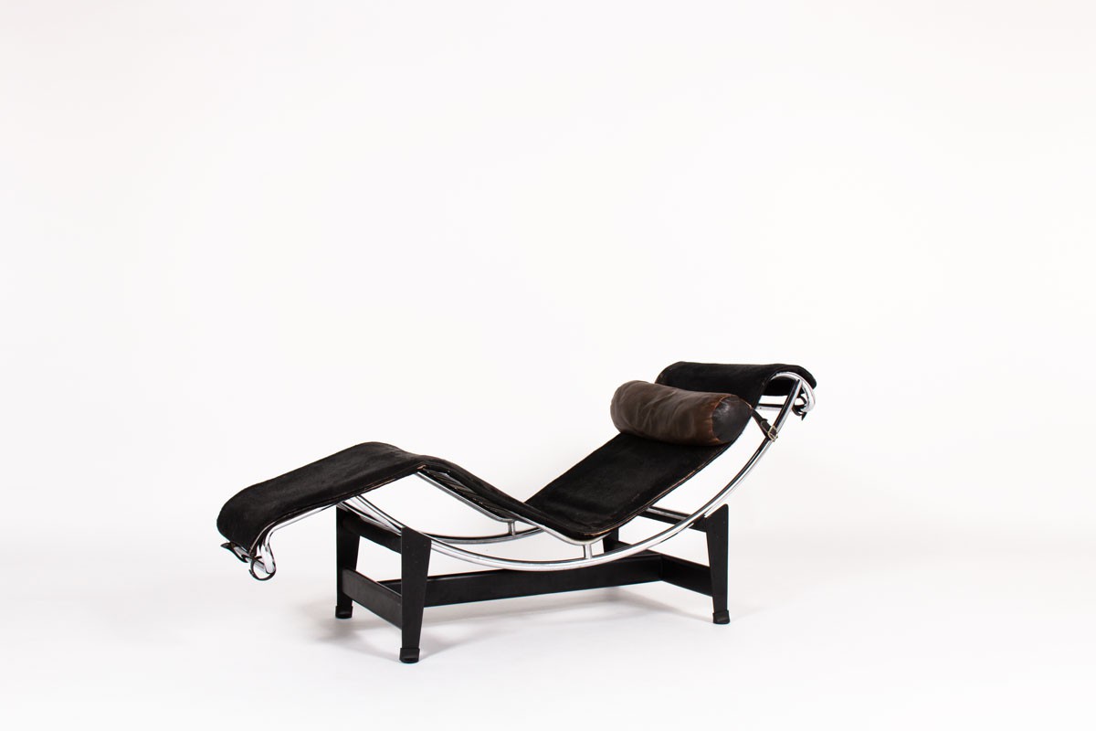 Charlotte Perriand Le Corbusier lounge chair model LC4 first edition  Cassina 1965