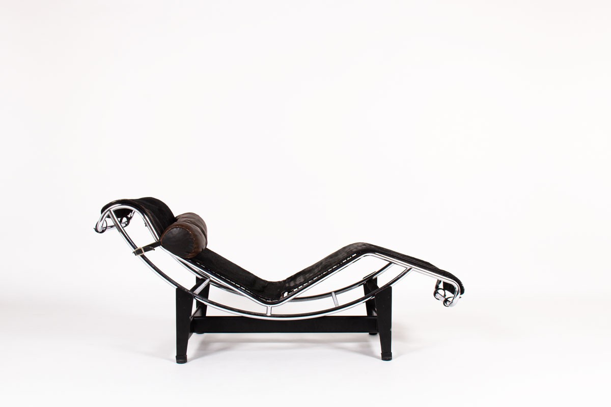 Vintage LC4 Chaise Lounge by Charlotte Perriand, Le Corbusier & Pierre  Jeanneret, Italy, 1970s