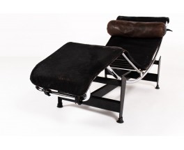 Chaise longue Charlotte Perriand Le Corbusier modèle LC4 première édition Cassina 1965