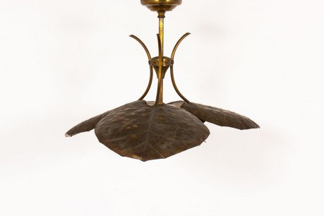 Pendant light in brass 1950