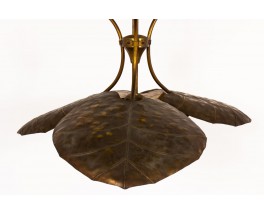 Pendant light in brass 1950