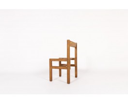 Andre Sornay chairs in tinted beech 1960