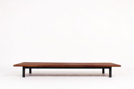 Charlotte Perriand low bench model Cansado mahogany edition Steph Simon 1960