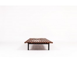 Charlotte Perriand low bench model Cansado mahogany edition Steph Simon 1960