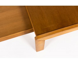 Tables basses gigognes André Sornay hêtre teinté 1960 set de 2