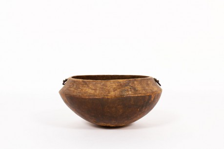 Bowl monoxyl in wood brutalist design 19th century