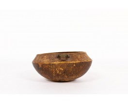 Bowl monoxyl in wood brutalist design 19th century