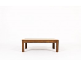 Andre Sornay rectangular coffee table in tinted beech and beige laminate 1960