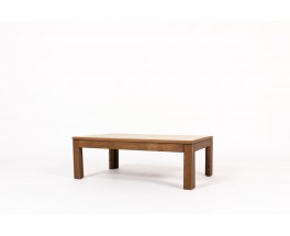 Andre Sornay rectangular coffee table in tinted beech and beige laminate 1960