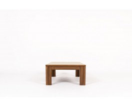Andre Sornay rectangular coffee table in tinted beech and beige laminate 1960