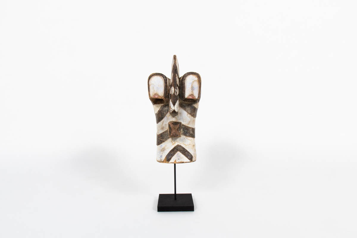 African Kifwebe Songye mask in wood Congo 1950