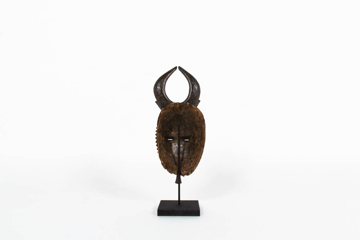 Senoufo African mask primitive ethnic art Ivory coast