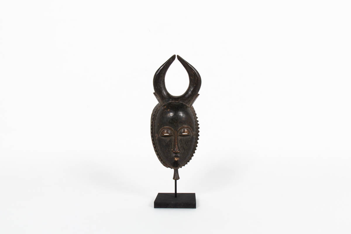 Masque africain senoufo art ethnique primitif Côte d'Ivoire