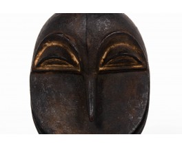 African Hemba mask in wood Congo 1970