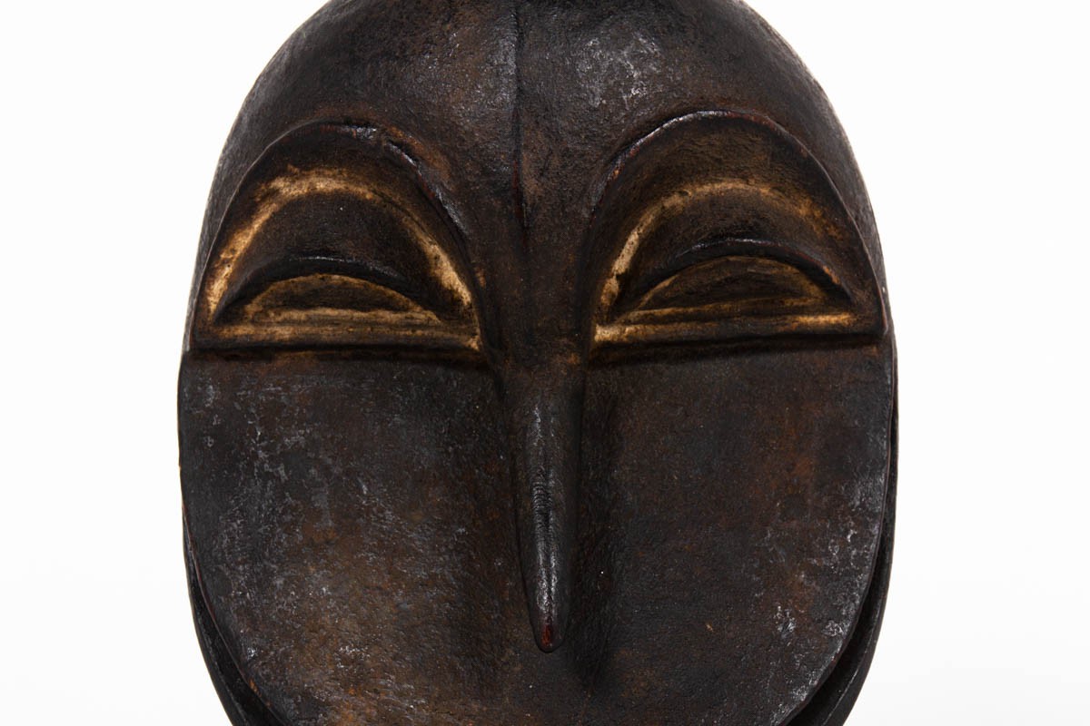 African Hemba mask in wood Congo 1970