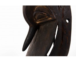 African Hemba mask in wood Congo 1970