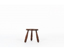 Tabouret en chêne 1950