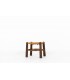 Stool in oak with straw seat 1950