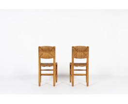 Charlotte Perriand chairs model Bauche n°19 edition Steph Simon 1950 set of 2