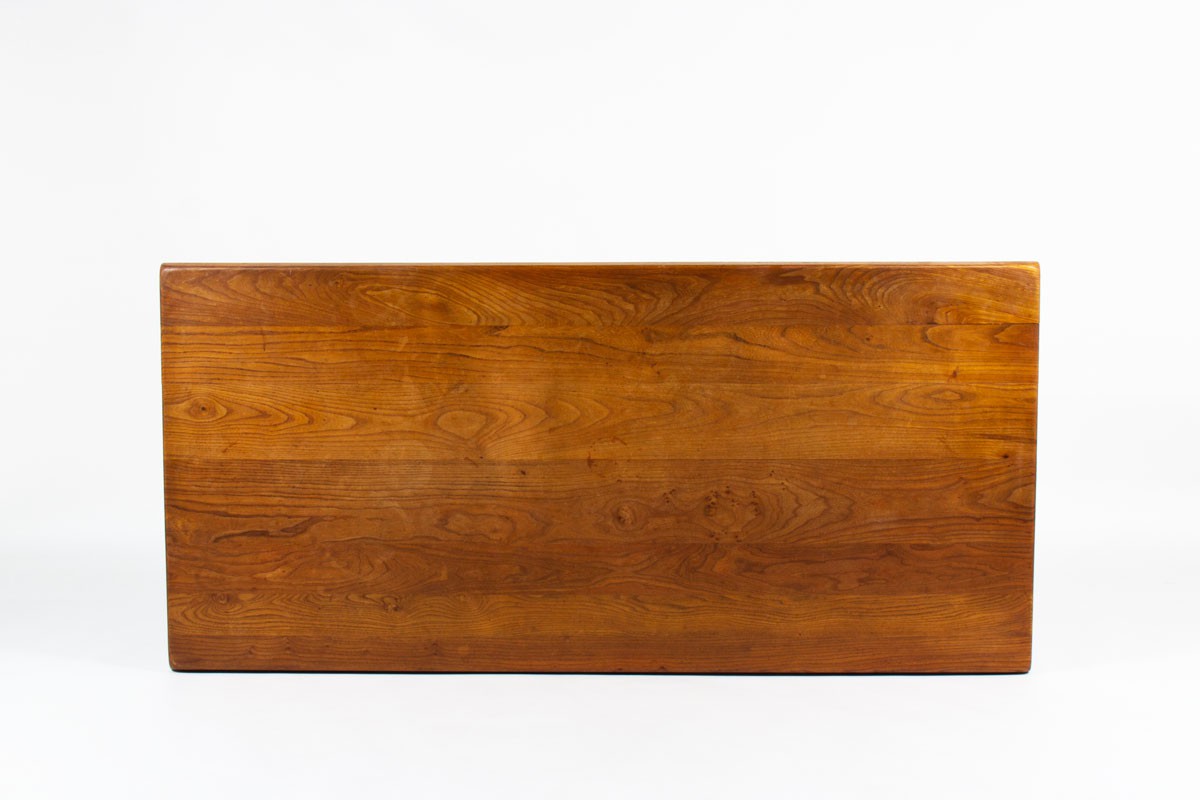 Pierre Chapo rectangular dining table model T14 in elm 1970