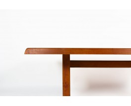 Table de repas rectangulaire Pierre Chapo modèle T14 en orme 1970