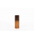 Vase rouleau en céramique marron grand modèle 1950