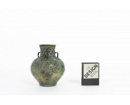 Vase in green ceramic German design 1960