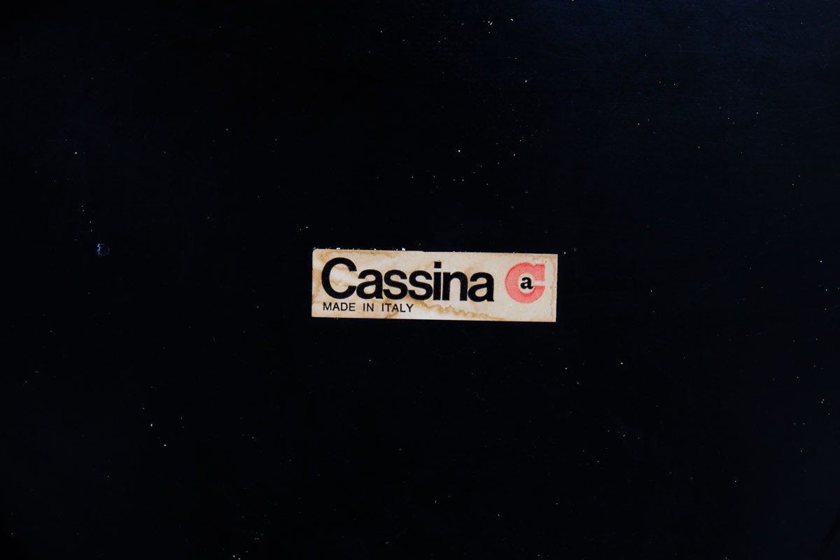 Chaises Mario Bellini modèle 412 cab cuir marron édition Cassina 1970 set de 6