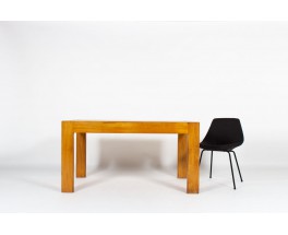 Rectangular dining table in elm edition Maison Regain 1980