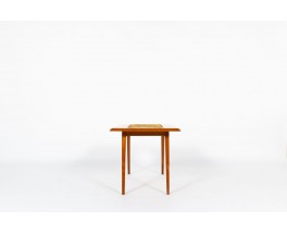 Audoux Minet coffee table in tinted beech and rope 1950