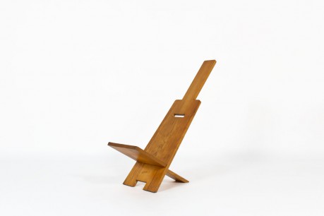 Alain Gaubert armchair in oak 1980
