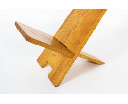 Fauteuil Alain Gaubert en chêne 1980