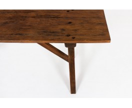 Console table in pine brutalist design 1950