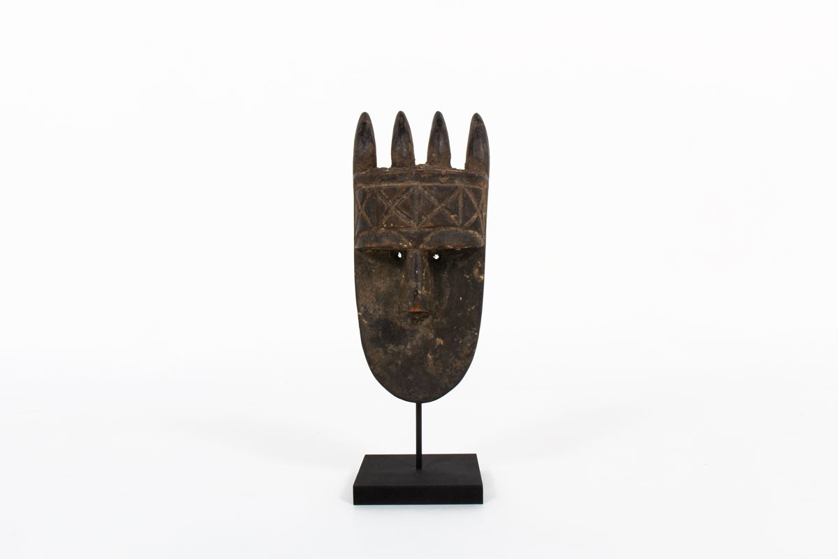 Masque décoratif design africain 1950