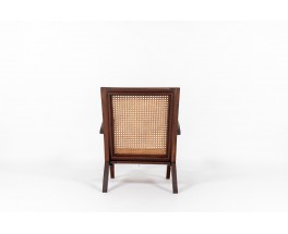 Armchair in teak and caned 1950
