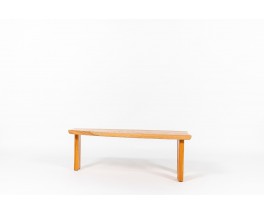 Table basse forme libre en orme 1980